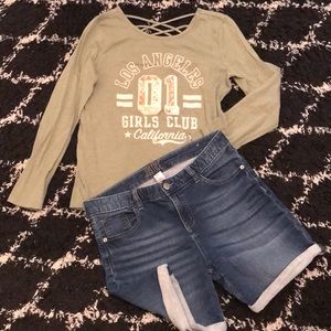 Justice blue Jean beautiful shorts.